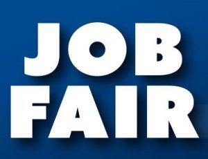 image with text reading Job Fair